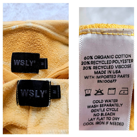 WSLY BANDIER 2-pc EcoSoft tie-up jogger goop hoodie sweatpants lounge set $305 m - Picture 12 of 14
